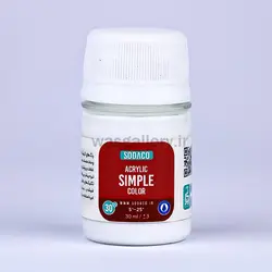 اکریلیک ساده 30 میل سفید