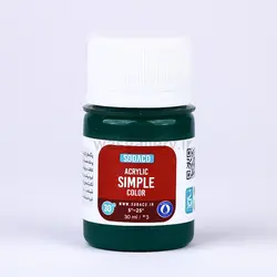 اکریلیک ساده 30 میل سبز سیر 