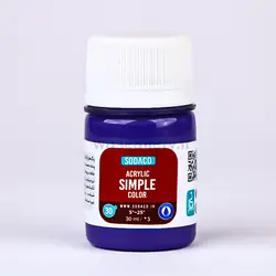 اکریلیک ساده 30 میل بنفش سیر 