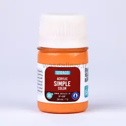 اکریلیک ساده 30 میل مرجانی 