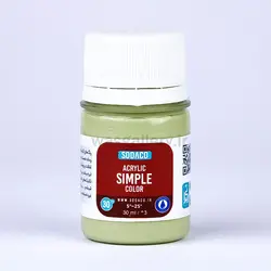 اکریلیک ساده 30 میل سبز سدری 