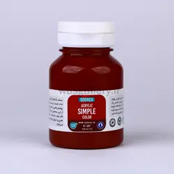 اکریلیک ساده 125 میل زرشکی 