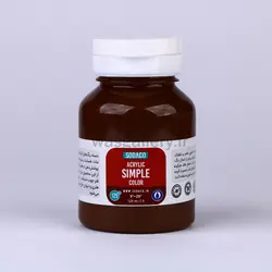 اکریلیک ساده 125 میل قهوه ای روشن 