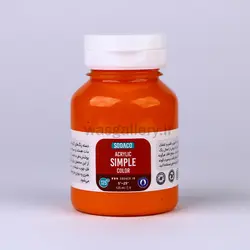 اکریلیک ساده 125 میل نارنجی روشن 