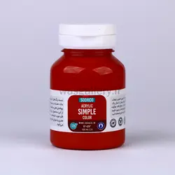 اکریلیک ساده 125 میل قرمز 