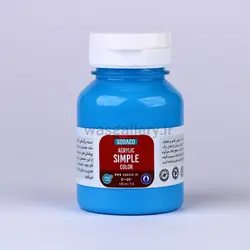 اکریلیک ساده 125 میل آبی روشن 