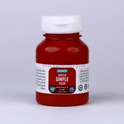 اکریلیک ساده 125 میل قرمز سیر 