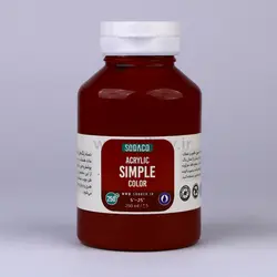 اکریلیک ساده 250 میل زرشکی 