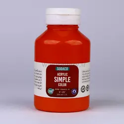 اکریلیک ساده 250 میل نارنجی 