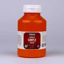 اکریلیک ساده 250 میل نارنجی روشن 