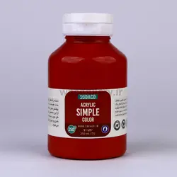 اکریلیک ساده 250 میل قرمز