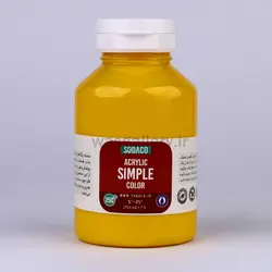 اکریلیک ساده 250 میل زرد