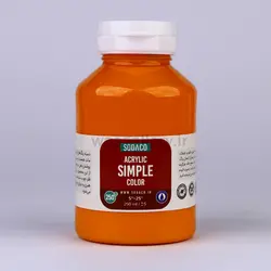 اکریلیک ساده 250 میل پرتقالی 