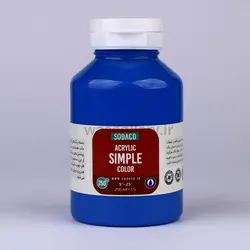 اکریلیک ساده 250 میل آبی سرولین 