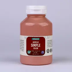 اکریلیک ساده 250 میل صورتی چرک (کالباسی)