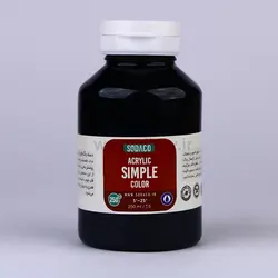 اکریلک ساده 250 میل مشکی 