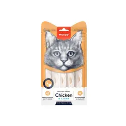 خرید بستنی گربه ونپی با طعم مرغ و خرچنگ Wanpy chicken and carb بسته 5 عددی | پت شاپ آنلاین پتیکو