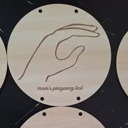 دیسک چوبی مچ بند بیمارستان نوزاد سیسمونی 