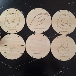 دیسک چوبی مچ بند بیمارستان نوزاد سیسمونی 