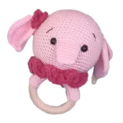 جغجغه و عروسک فیل صورتی 