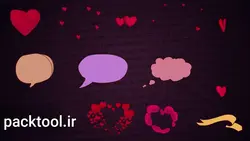 دانلود پروژه آماده عروسی منبع المان های عشق love elements source افتر افکت