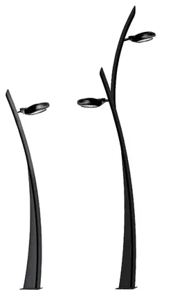 پایه روشنایی پارکی طرح کمانSTK_P15