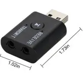 دانگل گیرنده و فرستنده صدای بلوتوث TR6 (کارت صدای usb)