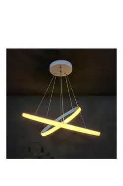 لوستر مدرن 2حلقه 4 حالته دارای ریموت کنترل دیمیر دار و اپ موبایل