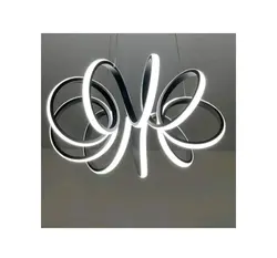 لوستر مدرن طرح گل 8حلقه 4حالته دارای ریموت دیمر دار و اپ موبایل