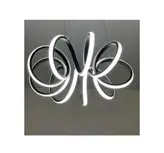 لوستر مدرن طرح گل 8حلقه 4حالته دارای ریموت دیمر دار و اپ موبایل