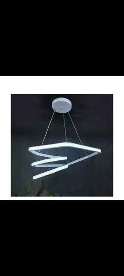 لوستر مدرن 6ضلعی 3حلقه چهار حالته ریموت کنترل دار اپ موبایل