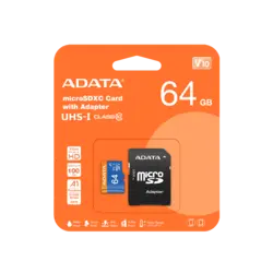 کارت حافظه 64GB ای دیتا Premier microSDHC/SDXC UHS-I A1 Class10/100MB/s