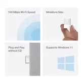 دانگل وای فای، آداپتور نانو USB بی سیم مرکوسیس Mercusys N150 Mw150US