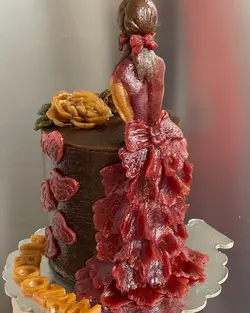 کیک لواشکی شکم پر/لواشک/ترشک/کیک تولد/ کیک دخترونه/باکس هدیه