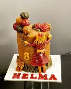 کیک لواشک/ترشک/کیک دخترونه/هدیه خاص/باکس هدیه/گیفت/کیک روز دختر