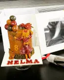 کیک لواشک/ترشک/کیک دخترونه/هدیه خاص/باکس هدیه/گیفت/کیک روز دختر