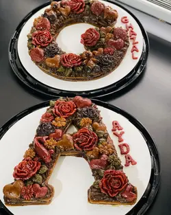 لواشک /حروف انگلیسی سایز بزرگ /باکس قلبی/کیک تولد/ترشک/باکس هدیه/هدیه خاص