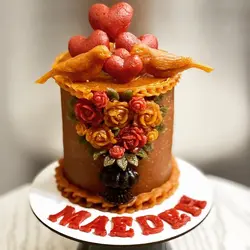 کیک لواشک /کیک تولد /کیک عاشقانه /ترشک /کیک مدرن