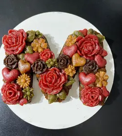 لواشك حروف انگليسي سايز متوسط/سفارش انلاين لواشك/ترشك/كيك تولد/باكس لواشك+سسلواشك و جعبه