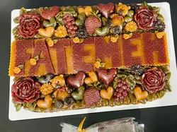 کیک لواشکی/لواشک/کیک تولد/ترشک/باکس هدیه/لواشک حروف/لواشک لایه ای /هدیه خاص