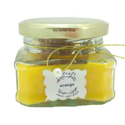 شمع معطر، بوی پرتقال، شیشه ای، کد 061 - my corner shop