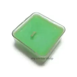شمع وارمر، سبز، ساده، ظرف پلاستیکی، کد 013 - my corner shop