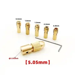 سه نظام مینیاتوری 0.5mm-3.0mm شفت 5.05 میلیمتر با کولت 5 سر 