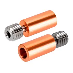 پیچ سوراخدار اکسترودر دما بالا آلیاژ تیتانیوم و مس مدل Smooth Version E3D V6 