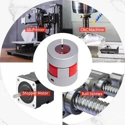 کوپلینگ انعطاف پذیر صنعتی 5mmX5mm Spider