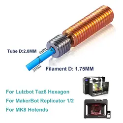 پیچ سوراخ دار اکسترودر دما بالا آلیاژ تیتانیوم و مس MK8 