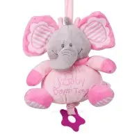 آویز نخ کش موزیکال طرح فیل صورتی دایان تویز Dayan Toys