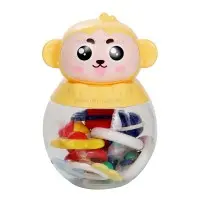 پک جغجغه نوزاد طرح میمون رنگ زرد کد 810
