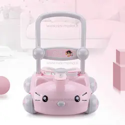 واکر موزیکال طرح کیتی صورتی کد 7660 برند A+B