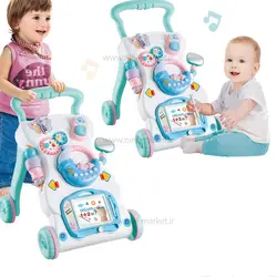 واکر آموزشی سه کاره آبی کندی تویز Kandy Toys